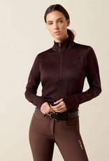 Ariat Womens Ariat Chocolate Plum Tek Team Cold Series 1/2 Zip Pullover