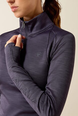 Ariat Womens Ariat Odyssey Grey Tek Team Cold Series 1/2 Zip Pullover
