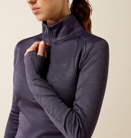 Ariat Womens Ariat Odyssey Grey Tek Team Cold Series 1/2 Zip Pullover