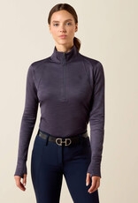 Ariat Womens Ariat Odyssey Grey Tek Team Cold Series 1/2 Zip Pullover