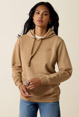 Ariat Womens Ariat Heather Khaki Logo Pullover Hoodie