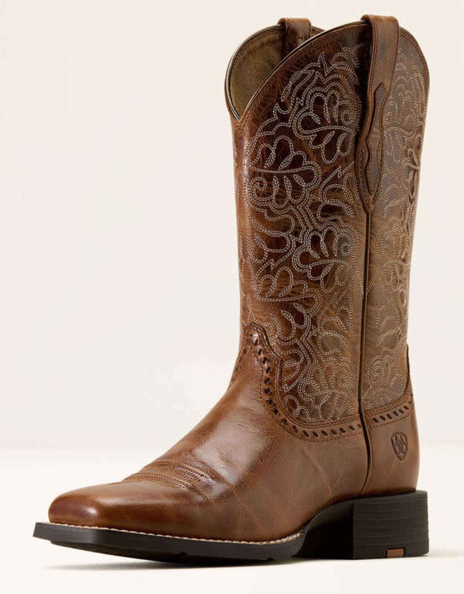 Ariat Ariat Womens Round Up Remuda Square Toe Aged Tan Western Boot