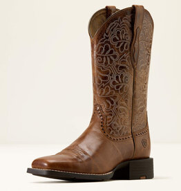 Ariat Ariat Womens Round Up Remuda Square Toe Aged Tan Western Boot