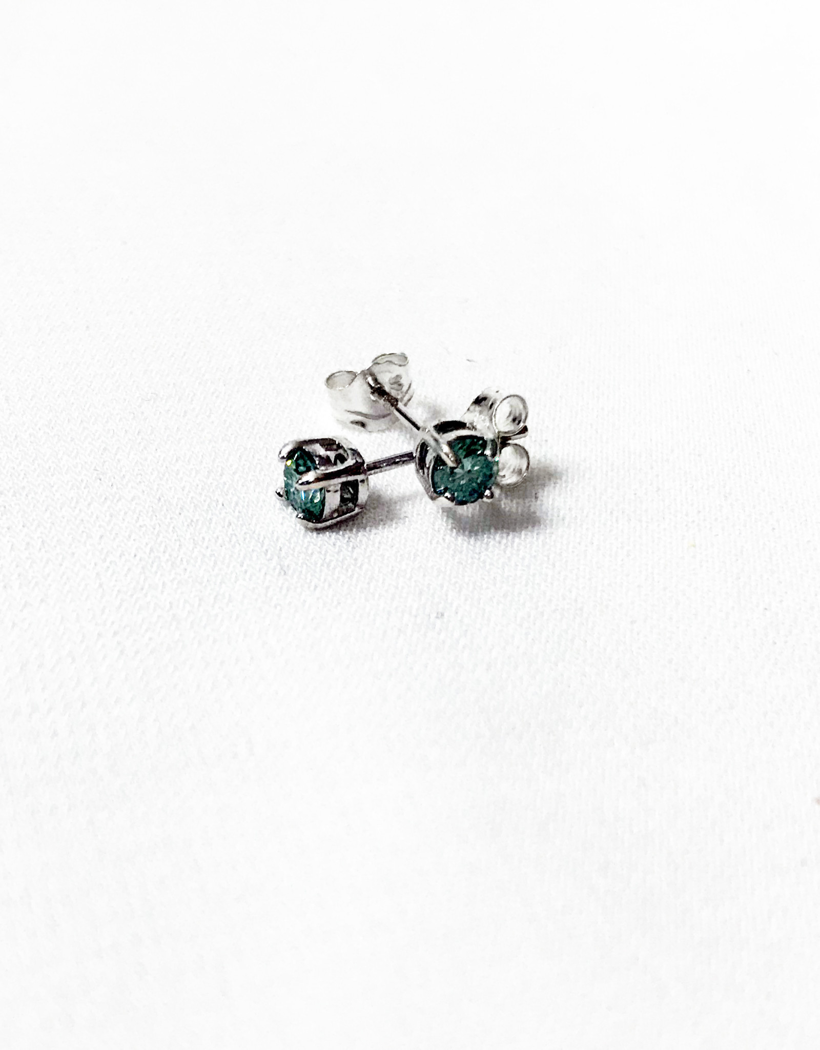 Chris Gillrie Stardust Tiny Studs, Moissanite