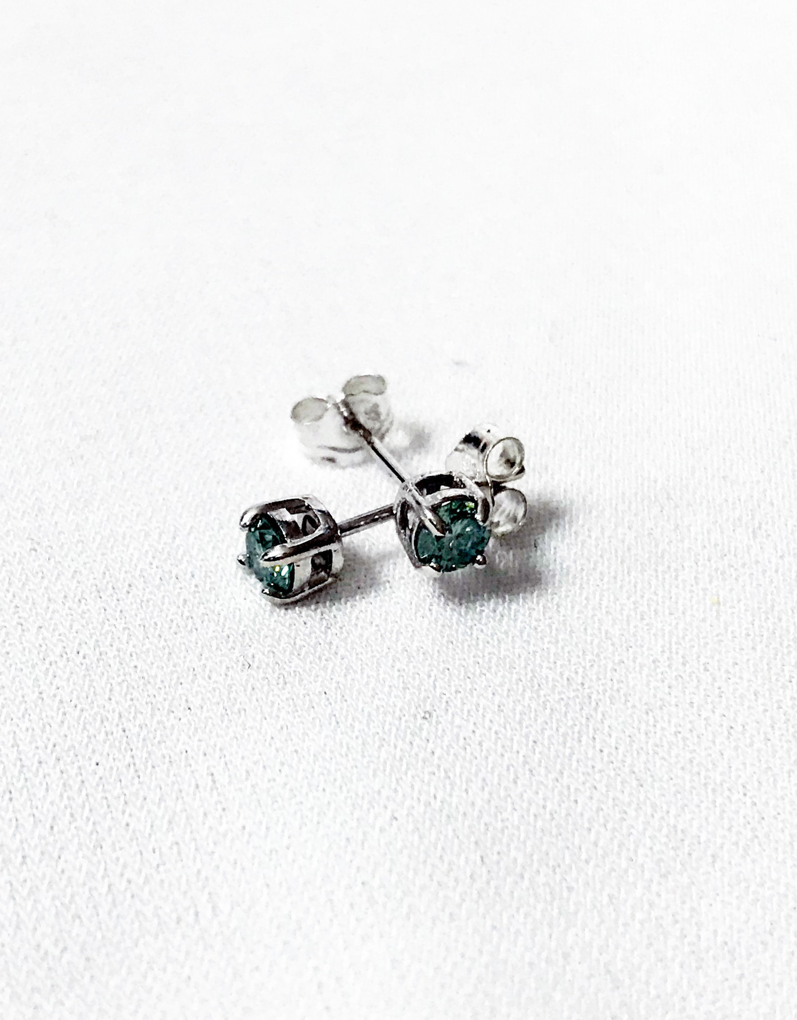 Chris Gillrie Stardust Tiny Studs, Moissanite