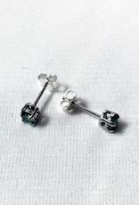 Chris Gillrie Stardust Tiny Studs, Moissanite