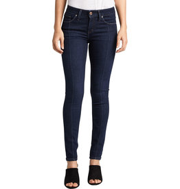 Silver Brand Jeans Avery Skinny Indigo Jeans. High Rise. Front Leg Seam Detail.