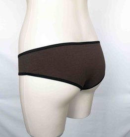 Devil May Wear Basic Bikini Cut Underwear. Bamboo Blend. Chocolate Brown