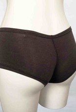 Devil May Wear Hot Shorts Bamboo Blend Underwear. Chocolate Brown