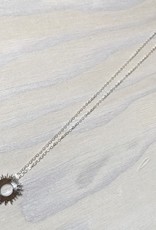 Devil May Wear Raggio Di Sole Necklace, Silver Plated, Solid Silver Chain