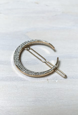 Young & Heart Crescent Moon Hair Pin