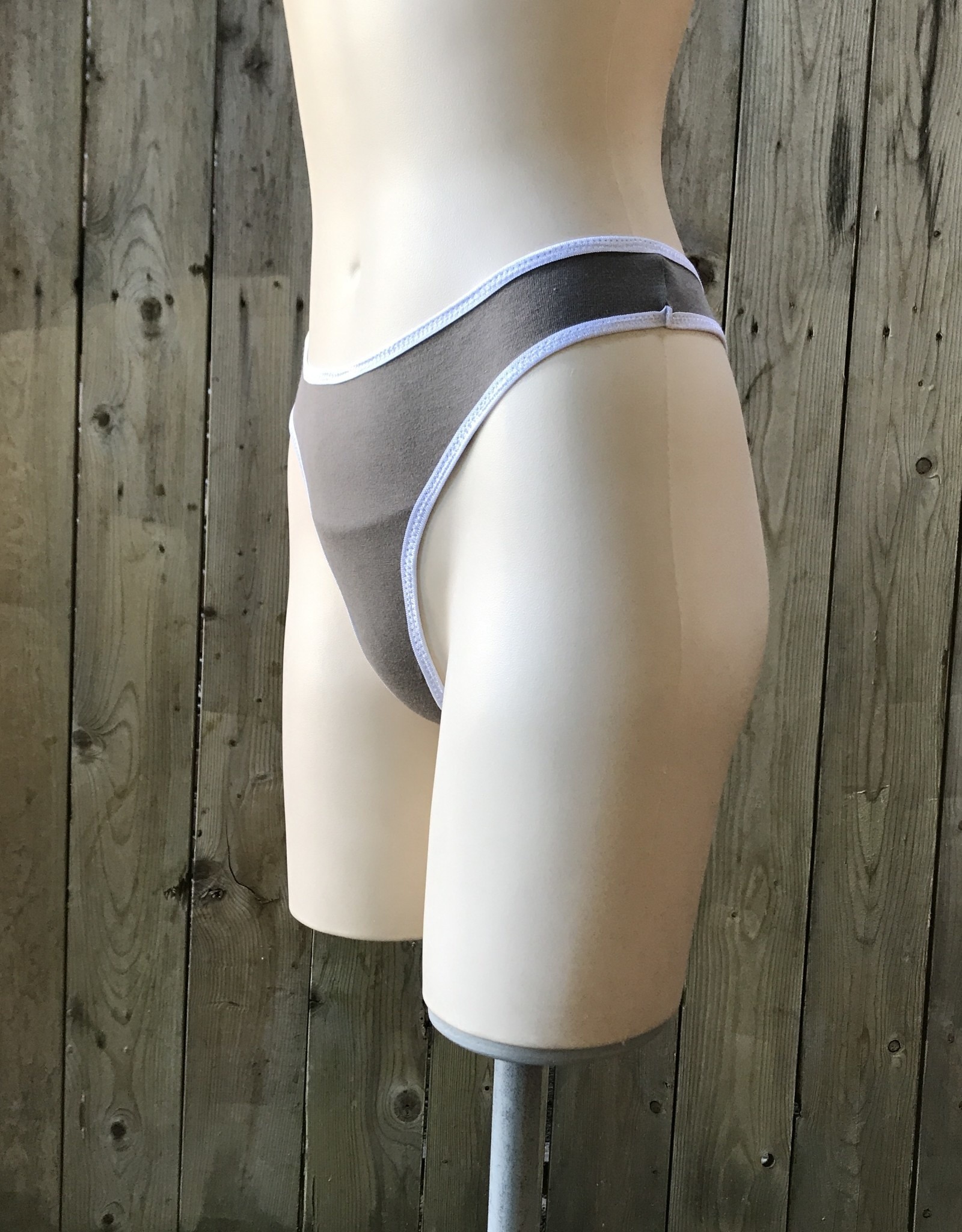 Devil May Wear Tamara Thong, Bamboo Blend, Taupe