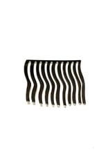 Young & Heart Wavy Hair Comb, Silver