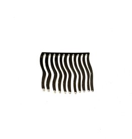 Young & Heart Wavy Hair Comb, Silver