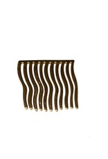Young & Heart Wavy Hair Comb, Gold