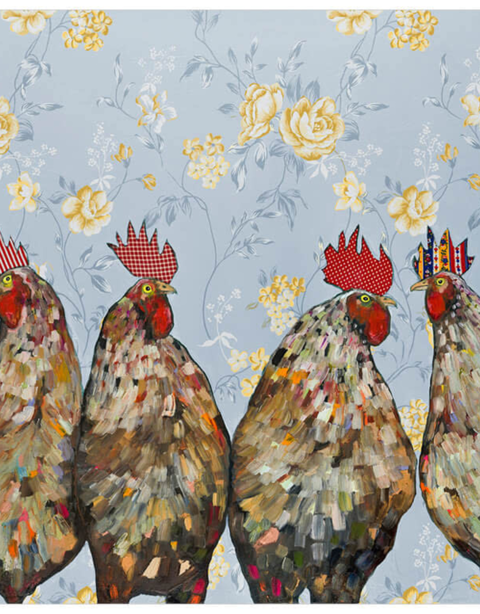 Greenbox Art Roosters Canvas