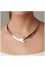Uno de50 Bird Wings Necklace Gold