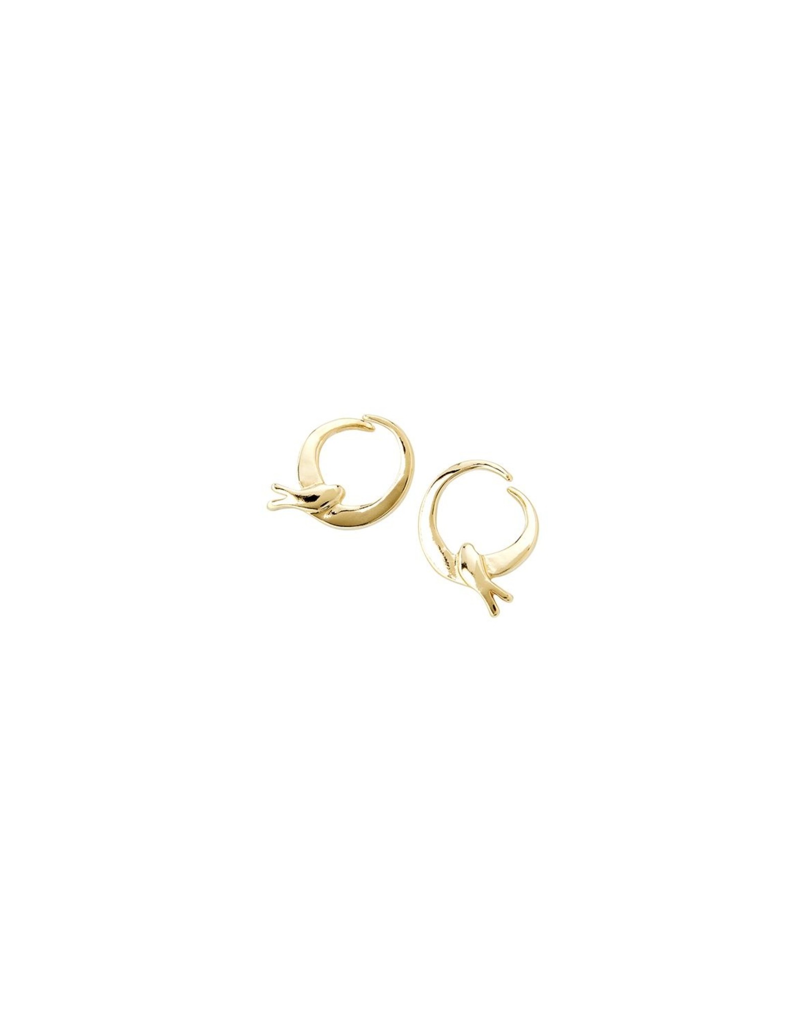 Uno de50 Come Fly With Me Earrings Gold