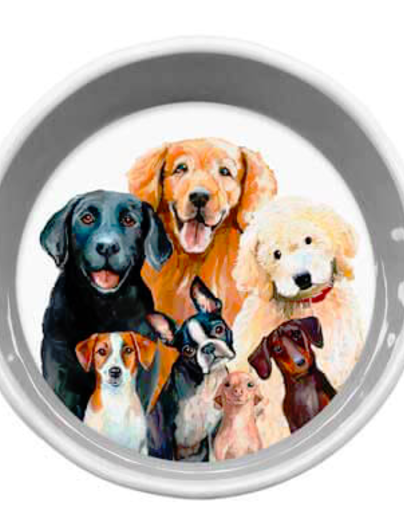Greenbox Art Best Friend-Dog Bunch Serveware Bowl