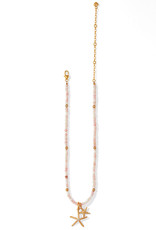 Brighton Paradise Cove Pink Opal Shell Necklace