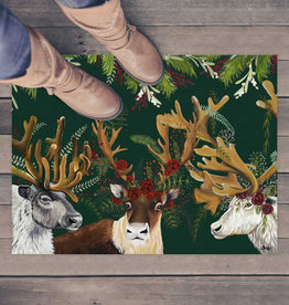 Greenbox Art Flora & Fauna - Antlers Abound Floorcloth