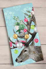 Greenbox Art Holiday - Ornamental Deer Tea Towel