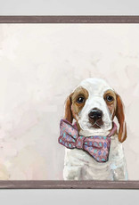 Greenbox Art Best Friend - Baby Beagle In A Bowtie Mini Framed Canvas