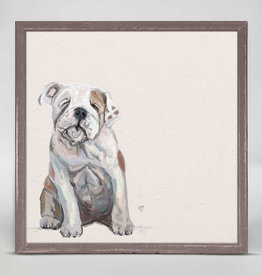 Greenbox Art Best Friend - Baby Bulldog Mini Framed Canvas