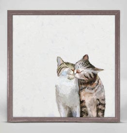 Greenbox Art Feline Friends - Cat Pair Mini Framed Canvas