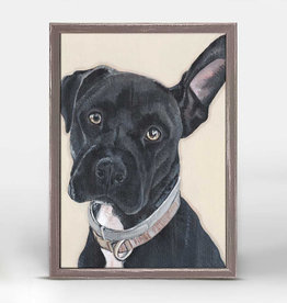 Pippin Black Mini Framed Canvas 6x6 - Clara Ida Frances, Inc