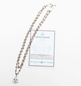 Bunda Silver Plated 2 Layered Necklace Set