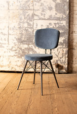 Kalalou Velvet Dining Chairs With Iron Frames
