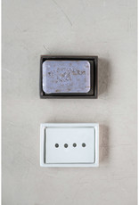 Creative Co-Op Stoneware Soap Dishes with Removable Trays