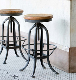 Park Hill Collection Industrial Factory Stool-Free Shipping