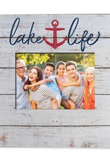 Lake Life Anchor Weathered Photo Frame