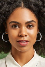 Brighton Interlok Braid Large Hoop Earrings
