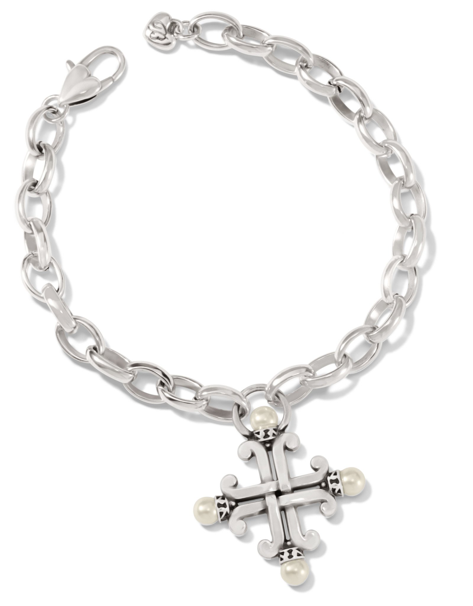 Brighton Taos Pearl Cross Bracelet