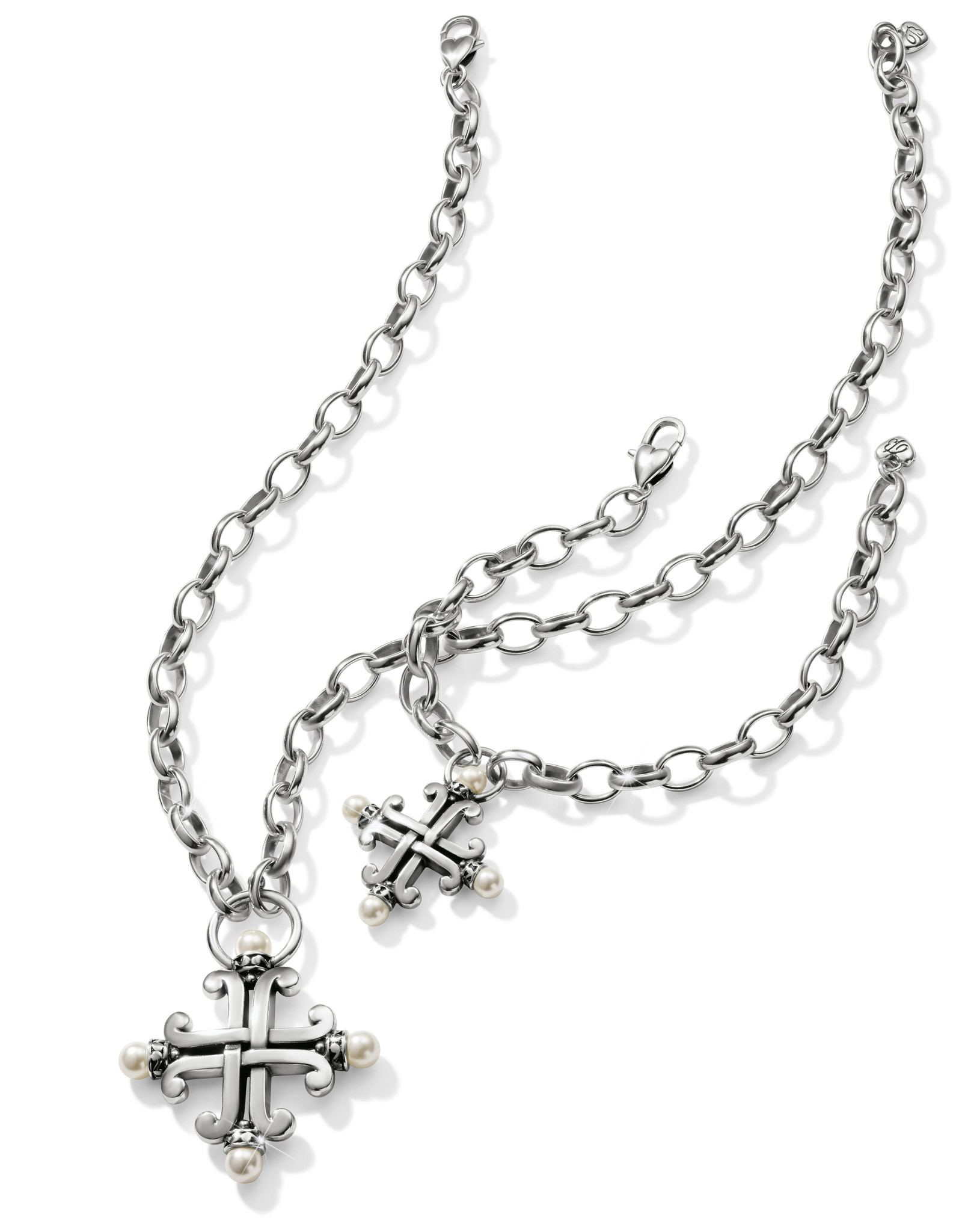 Brighton Taos Pearl Cross Bracelet