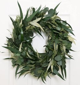 Andaluca Willow and Silver Dollar Eucalyptus Wreath