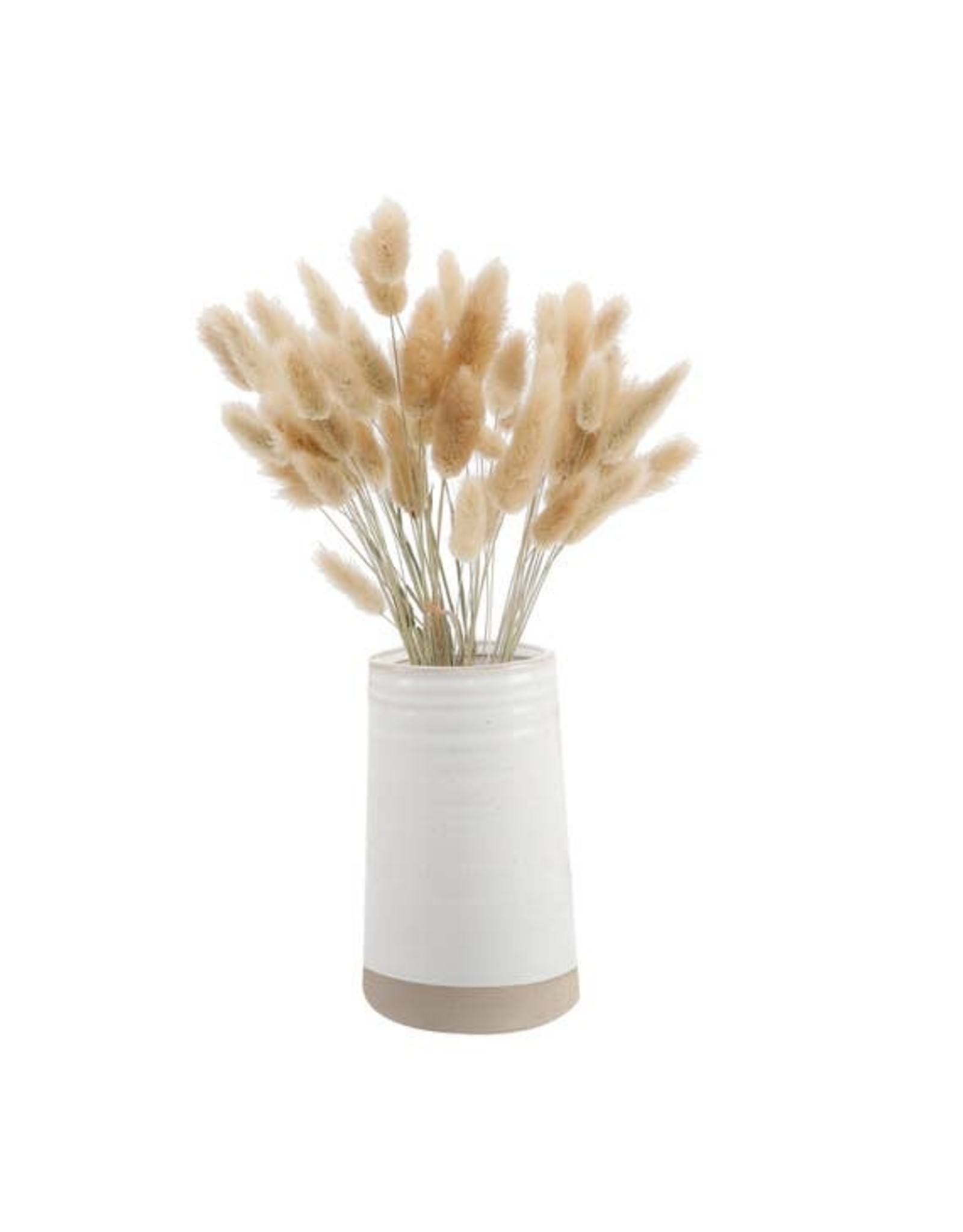 Bunny Tails In 6.25"H Ceramic Vase 14"H Total