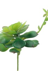 Artificial Faux Echeveria Lola with Stem Green