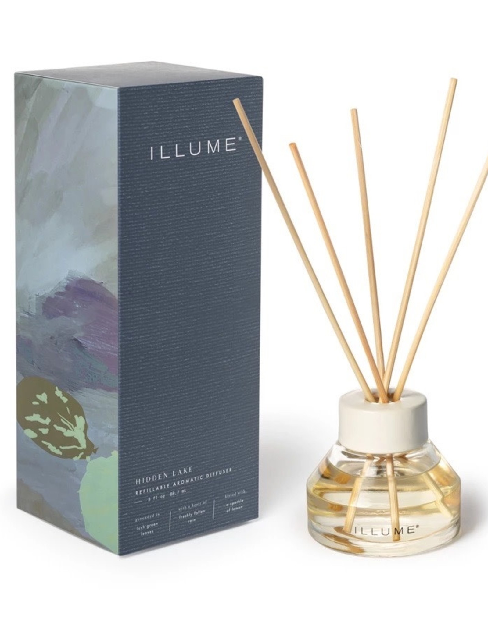 Illume Hidden Lake Refillable Aromatic Diffuser - 3 oz