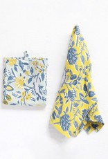 Creative Co-Op Cotton Tea Towels with Floral Patterns