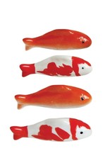 Creative Co-Op Stoneware Floating Fish, 2-3/4"L