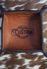 Catch All with Leather Patch Customized Logo