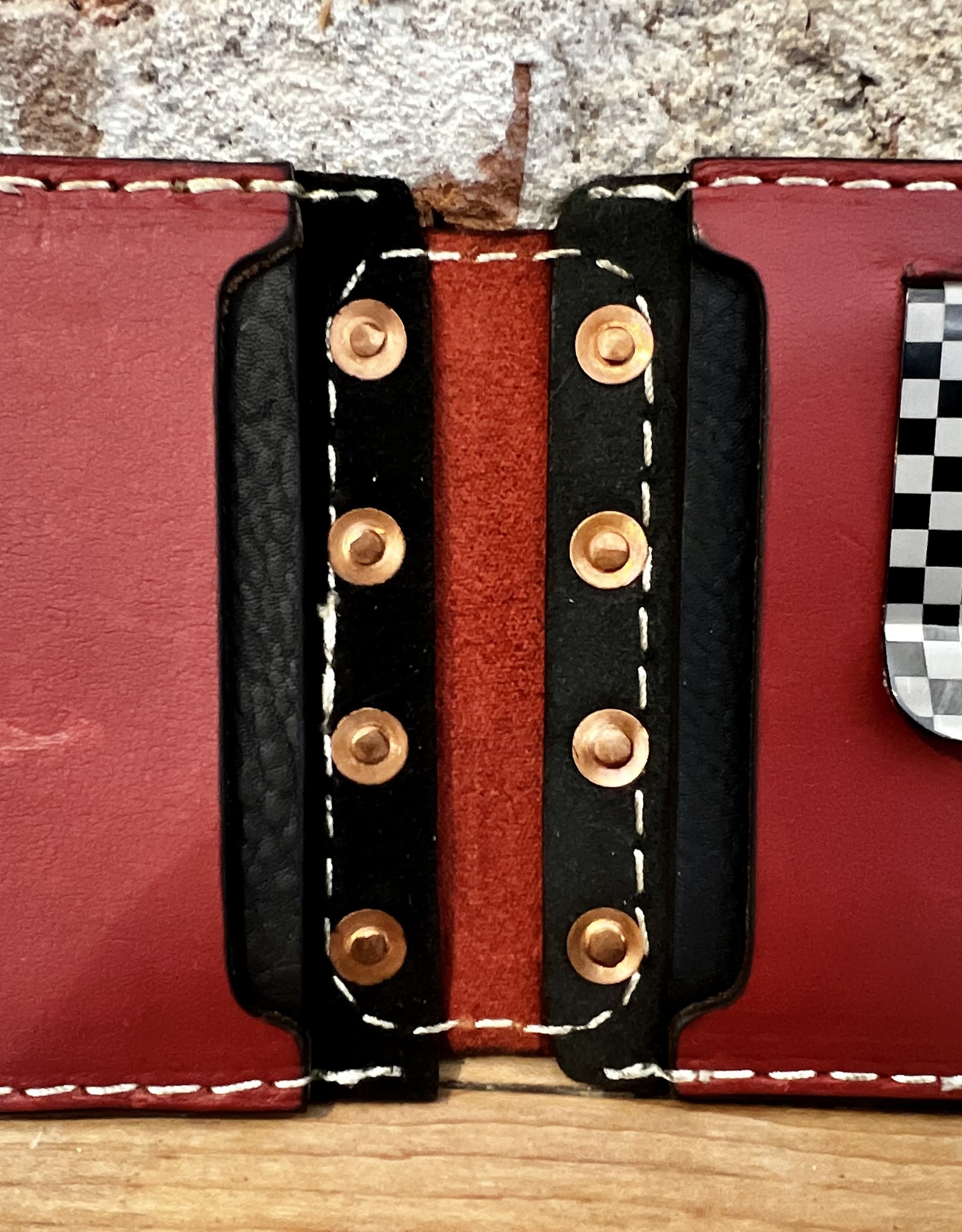 "Big Dan" Copper Rivet Center Leather Wallet