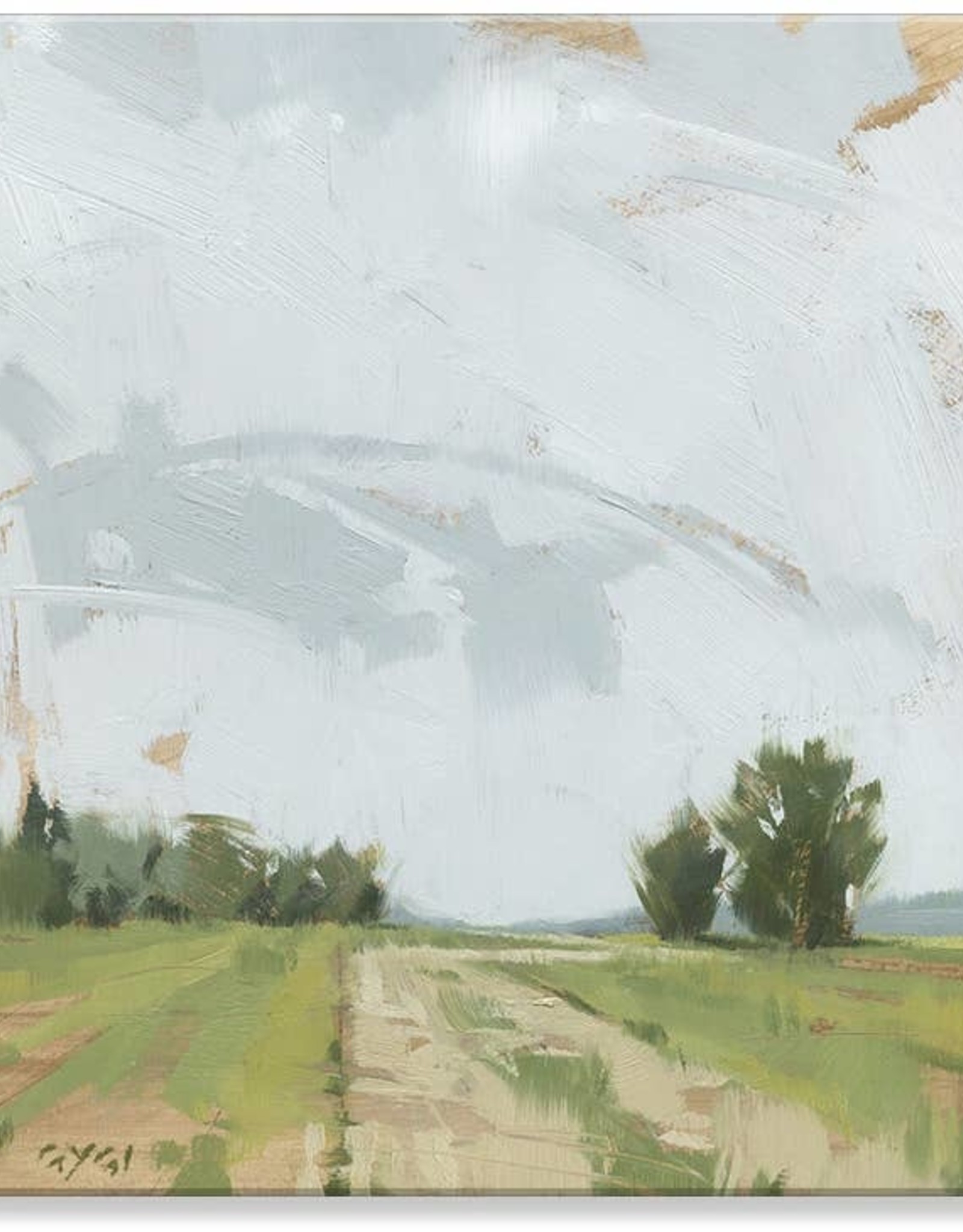 Sullivans Big Sky Rural Field  20 x 20 Art