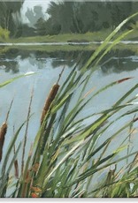 Sullivans Cattails  20 x 20 Art