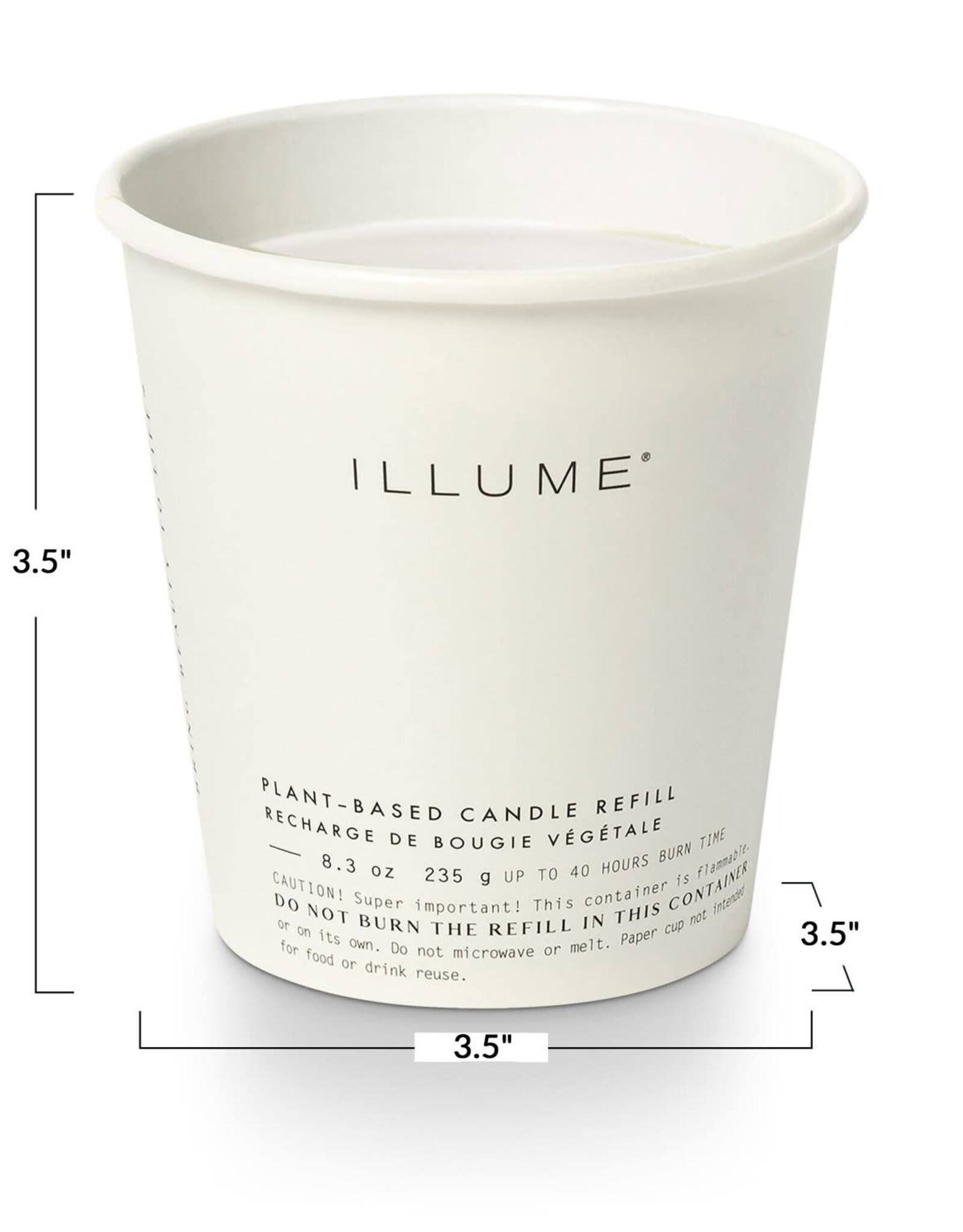 Illume Balsam & Cedar Boxed Glass Candle Refill - 8.3oz