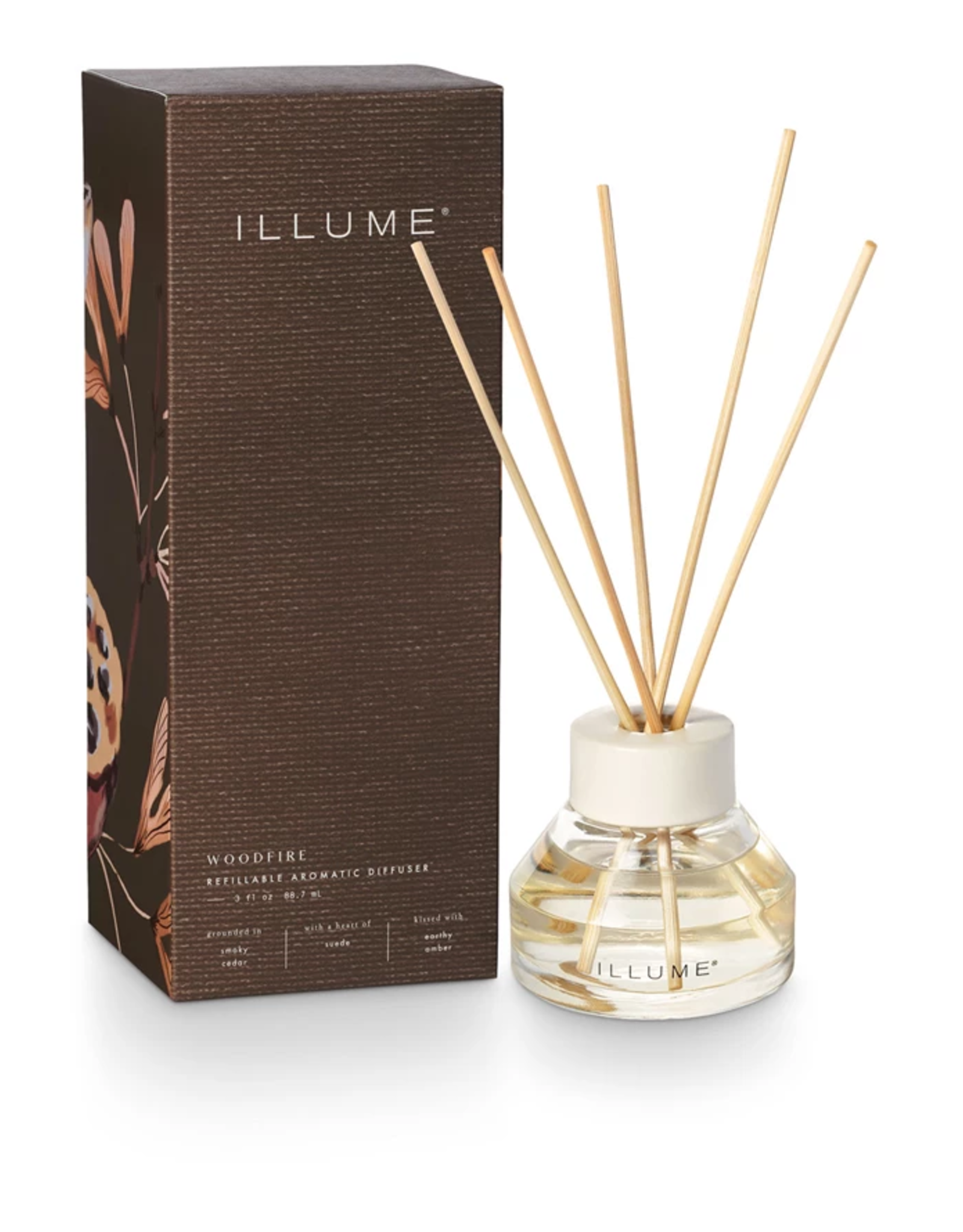 Illume Woodfire Refillable Aromatic Diffuser
